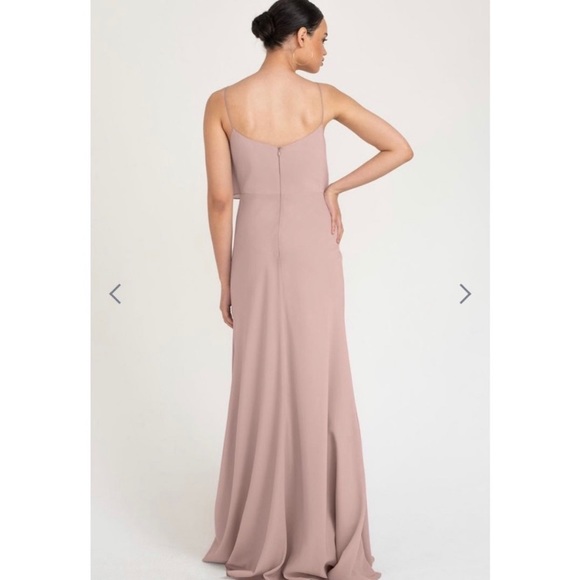 Jenny Yoo The Blake Crepe De Chine Dress Size 8 - Picture 2 of 12